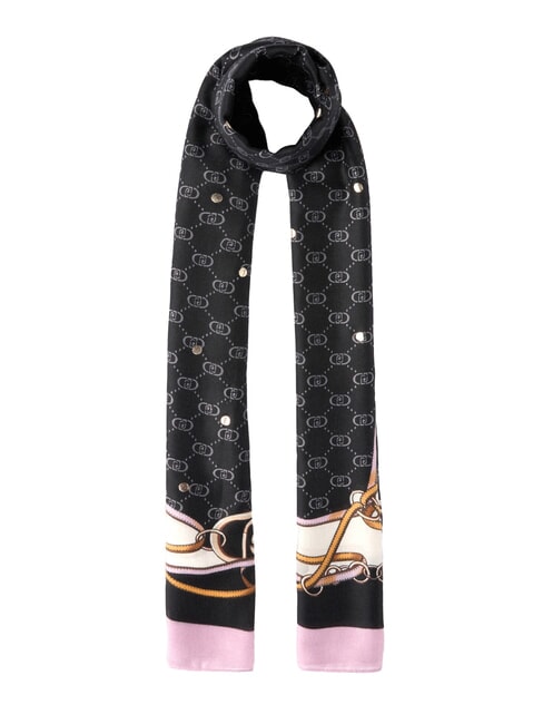 LIUJO LOGO Stola con stampa NERO - Sciarpe