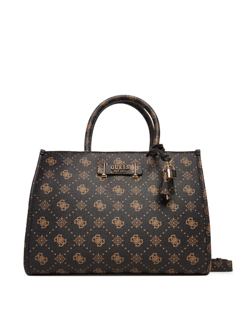 GUESS SILIA 2 Borsa tote a mano con tracolla espresso logo - Borse Donna