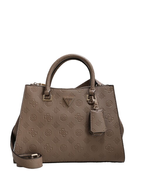 GUESS CRESIDIA II Borsa a mano con tracolla dark taupe logo - Borse Donna