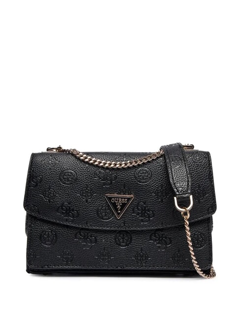 GUESS CRESIDIA II Borsa a tracolla con flap black logo - Borse Donna