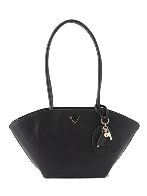 GUESS BOLENA Borsa a spalla con charm cuore NERO - Borse Donna