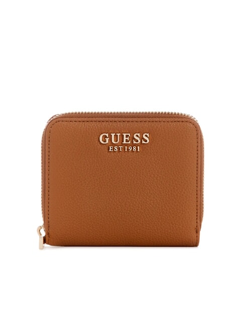 GUESS LAUREL 2 Portafoglio piccolo zip around COGNAC - Portafogli Donna