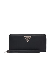 GUESS LAUREL 2 Portafoglio grande zip around polsierina NERO - Portafogli Donna - 1