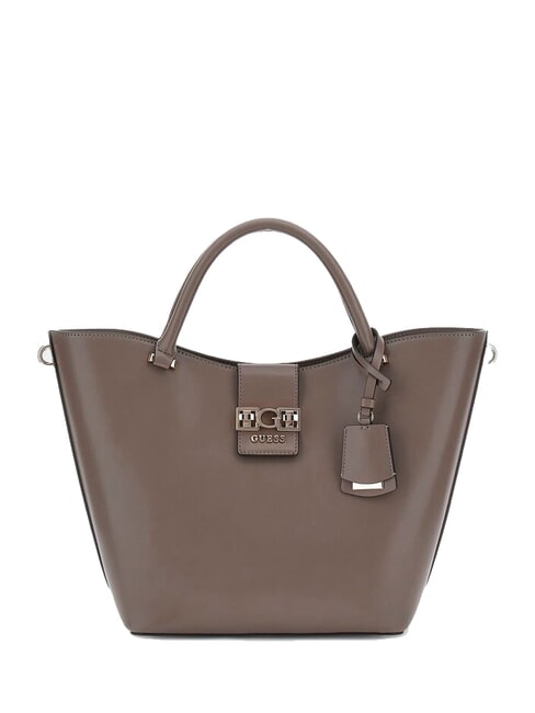 GUESS JANE Borsa tote a mano con tracolla dark taupe - Borse Donna