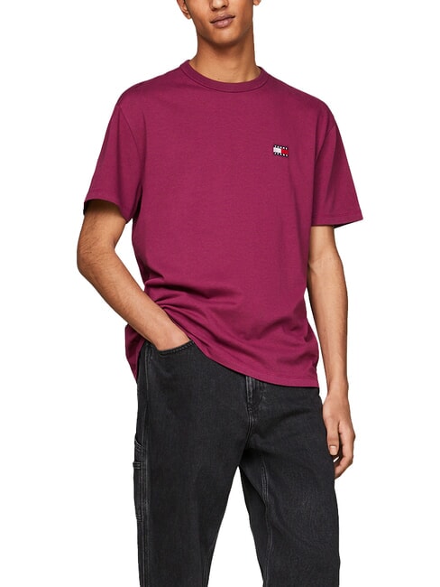 TOMMY HILFIGER TH JEANS Maglietta in cotone maniche corte valley grape - T-shirt Uomo