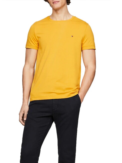 TOMMY HILFIGER  T-shirt stretch uomo city yellow - T-shirt Uomo