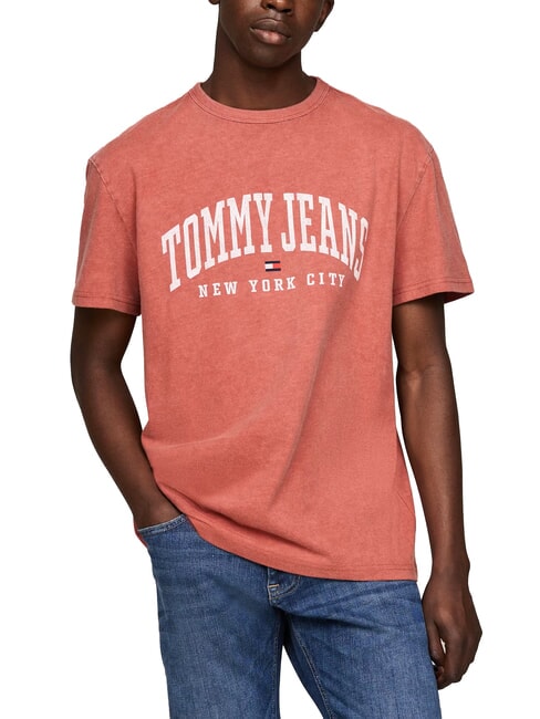 TOMMY HILFIGER TH JEANS N.Y. City T-Shirt in cotone regatta red - T-shirt Uomo