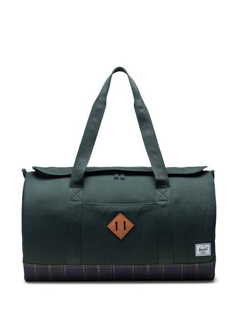 HERSCHEL HERITAGE Borsone con tracolla darkest spruce winter plaid - Borsoni