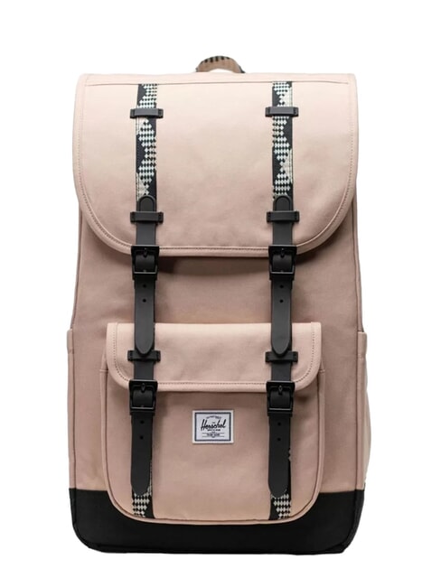 HERSCHEL LITTLE AMERICA  Zaino misura standard light taupe/black - Zaini Scuola & Tempo Libero