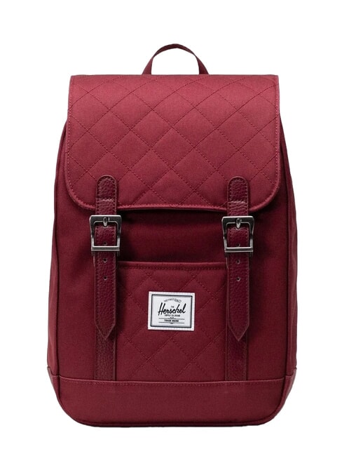 HERSCHEL RETREAT MINI Zainetto oxblood red quilted - Zaini Scuola & Tempo Libero