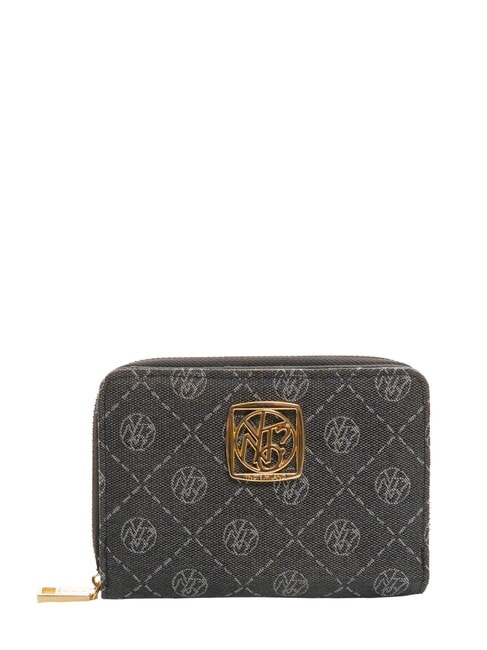 YNOT ROMANCE Portafoglio Zip Around Medio NERO - Portafogli Donna