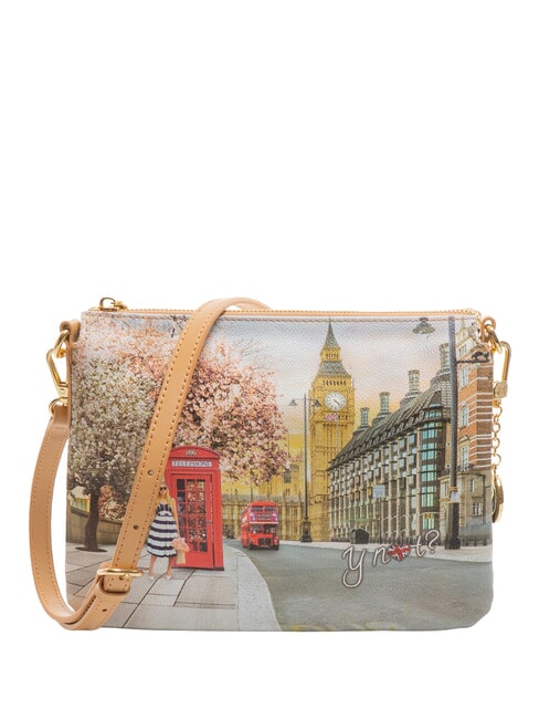 YNOT YESBAG Borsa a tracolla con stampa english rose - Borse Donna