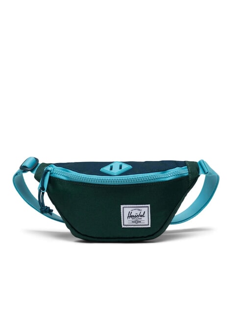 HERSCHEL HERITAGE Marsupio con portanome hunter green/reflecting pond/sea jet - Marsupi
