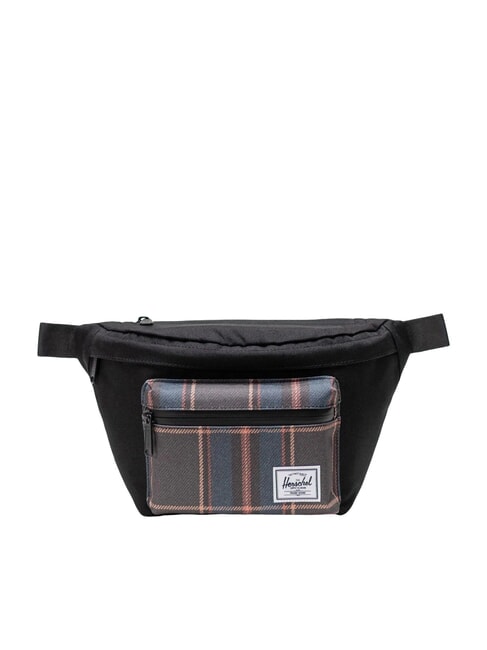 HERSCHEL POP QUIZ Marsupio con tasca black winter plaid - Marsupi