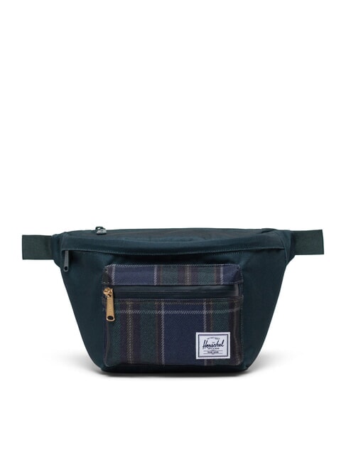 HERSCHEL POP QUIZ Marsupio con tasca darkest spruce winter plaid - Marsupi