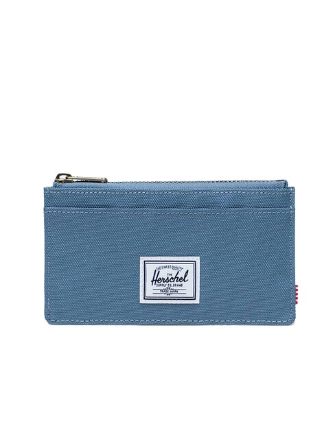 HERSCHEL OSCAR Portacarte piatto con portamonete steel blue - Portafogli Donna