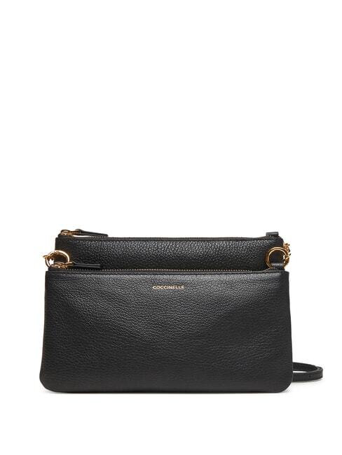 COCCINELLE YVONNE Borsetta a tracolla, in pelle Nero - Borse Donna
