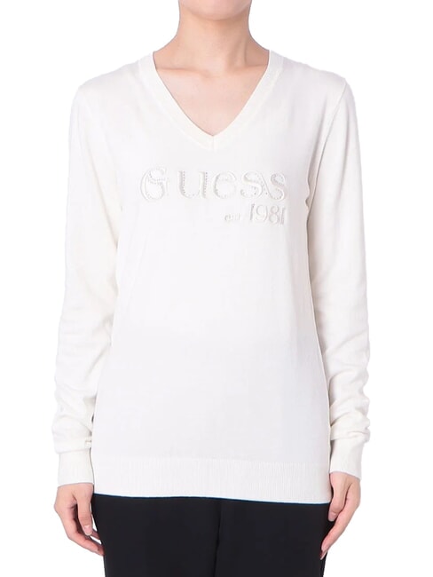 GUESS SAYLOR LOGO  Maglia silk taupe - Maglie Donna