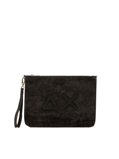 SUN68 VELVET Pochette con polisierina e tracolla nero - Borse Donna
