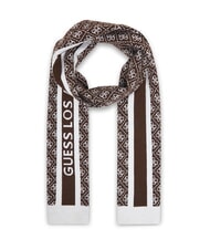 GUESS SEVYN 4G LOGO Sciarpa 4g brown and cream - Sciarpe - 1