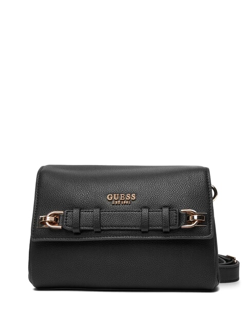 GUESS GREGORIA Borsa a tracolla con flap NERO - Borse Donna