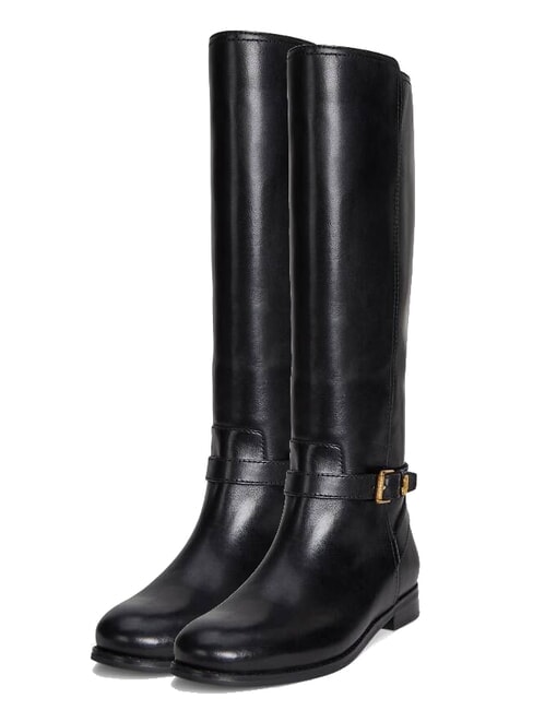 RALPH LAUREN BROOKE TALL 2 Stivali alti in pelle NERO - Scarpe Donna