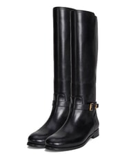 RALPH LAUREN BROOKE TALL 2 Stivali alti in pelle NERO - Scarpe Donna - 1