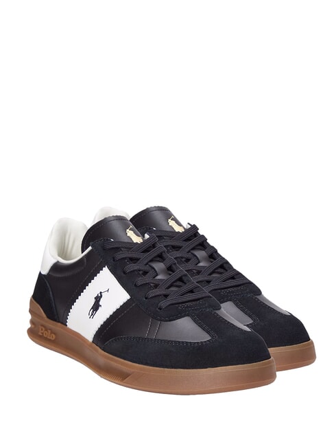 RALPH LAUREN HERITAGE AERA Sneakers in pelle black/white - Scarpe Uomo