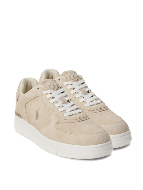 RALPH LAUREN MASTERS COURT Sneakers in pelle suede milkshake - Scarpe Uomo