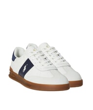 RALPH LAUREN HERITAGE AERA Sneakers in pelle off white/navy - Scarpe Uomo - 1