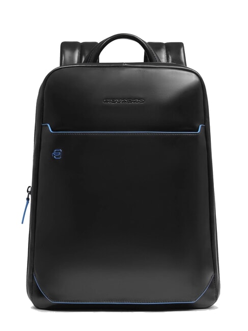 PIQUADRO BLUE SQUARE Zaino porta PC 14", in pelle Nero - Zaini da lavoro porta PC