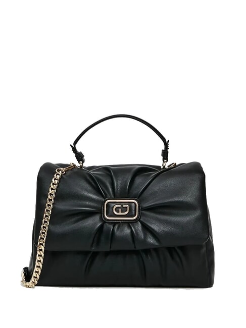 GAUDÌ ELISA Borsa a cartelletta con tracolla NERO - Borse Donna