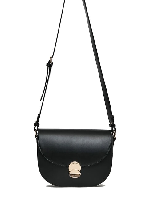GAUDÌ EVELYN Borsa a tracolla media con flap NERO - Borse Donna