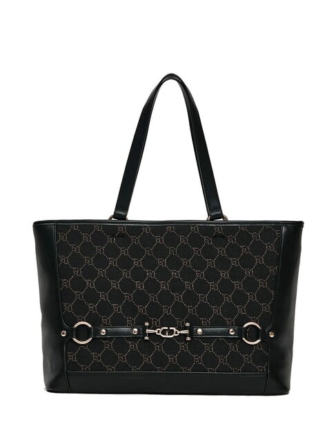 GAUDÌ NEW DIAZ Borsa shopping con logo jacquard NERO - Borse Donna