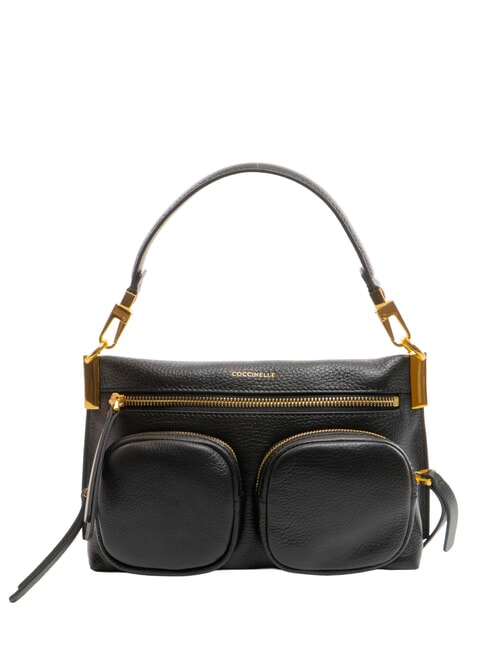 COCCINELLE HYLE Borsa piccola in pelle doppia funzione Nero - Borse Donna