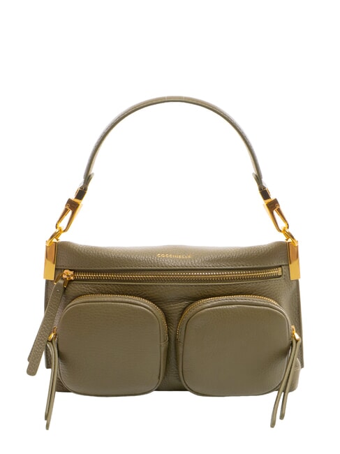 COCCINELLE HYLE Borsa piccola in pelle doppia funzione laurel green - Borse Donna