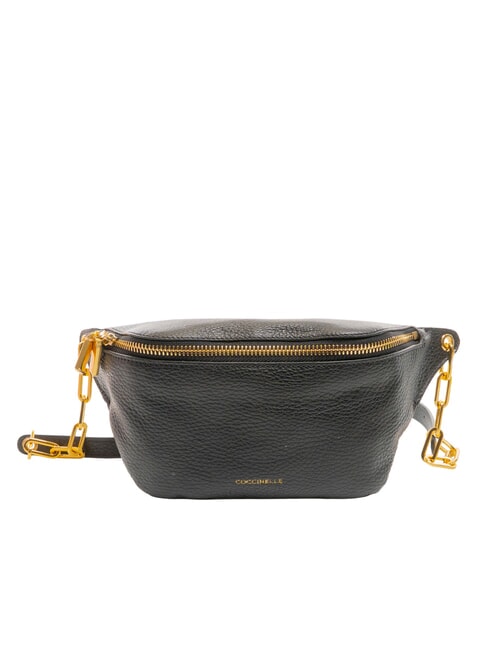 COCCINELLE LILY Mini belt bag in pelle a tracolla Nero - Borse Donna