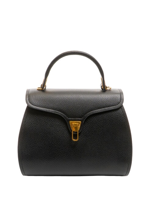 COCCINELLE MARVIN Borsa a mano in pelle con tracolla Nero - Borse Donna