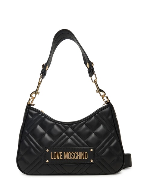 LOVE MOSCHINO QUILTED Borsa doppia funzione Nero - Borse Donna