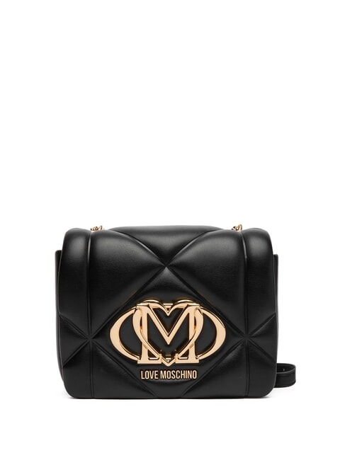 LOVE MOSCHINO EMBOSSED Borsa mini a tracolla Nero - Borse Donna