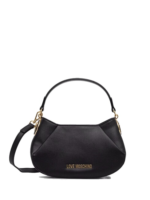 LOVE MOSCHINO CHUNKY TAB Borsa a mano piccola con tracolla Nero - Borse Donna