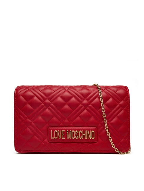 LOVE MOSCHINO SMART DAILY Pochette con tracolla metallica ROSSO - Borse Donna