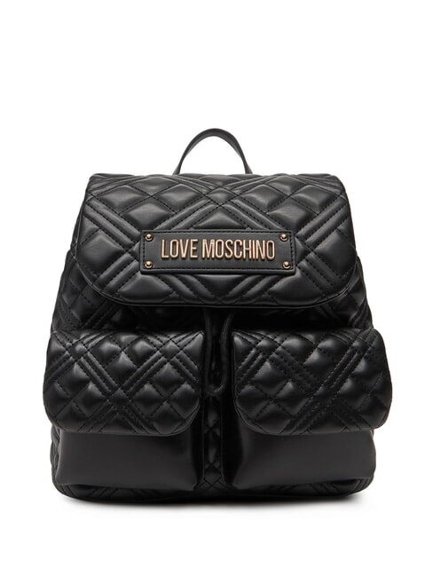 LOVE MOSCHINO QUILTED Zaino con due tasche Nero - Borse Donna