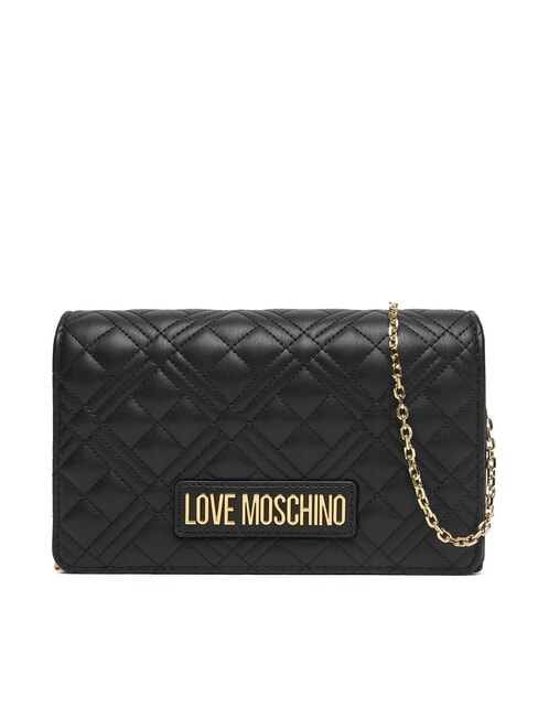 LOVE MOSCHINO SMART DAILY Pochette con tracolla metallica Nero - Borse Donna
