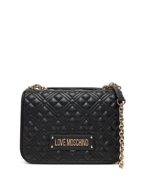 LOVE MOSCHINO QUILTED Borsa a spalla doppia funzione Nero - Borse Donna