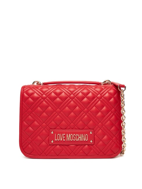LOVE MOSCHINO QUILTED Borsa a spalla doppia funzione ROSSO - Borse Donna