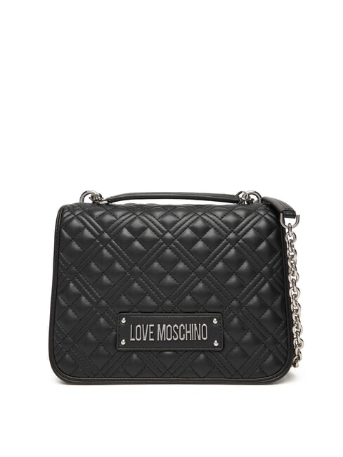LOVE MOSCHINO QUILTED Borsa a spalla doppia funzione Nero/nero - Borse Donna