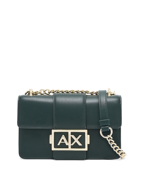 ARMANI EXCHANGE JODIE Borsa piccola a tracolla con catena beat green - Borse Donna