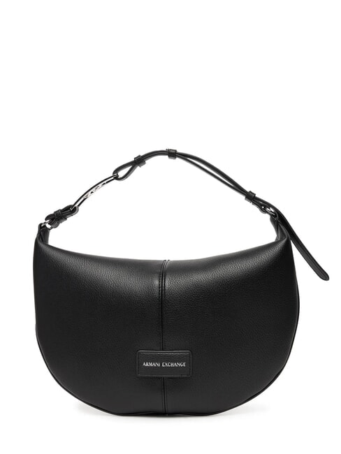 ARMANI EXCHANGE LIZ PEBBLE Borsa hobo media a spalla black - Borse Donna