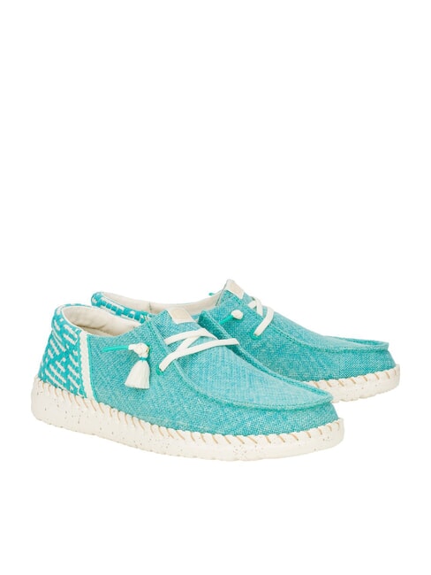 HEY DUDE WENDY FUNK COASTAL JUTE Mocassini easy-on in juta ceramic blue - Scarpe Uomo